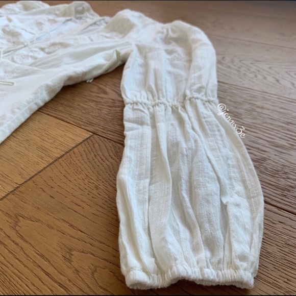 Sold Reformation Cecille Dress || Cream - Picture 13 of 16